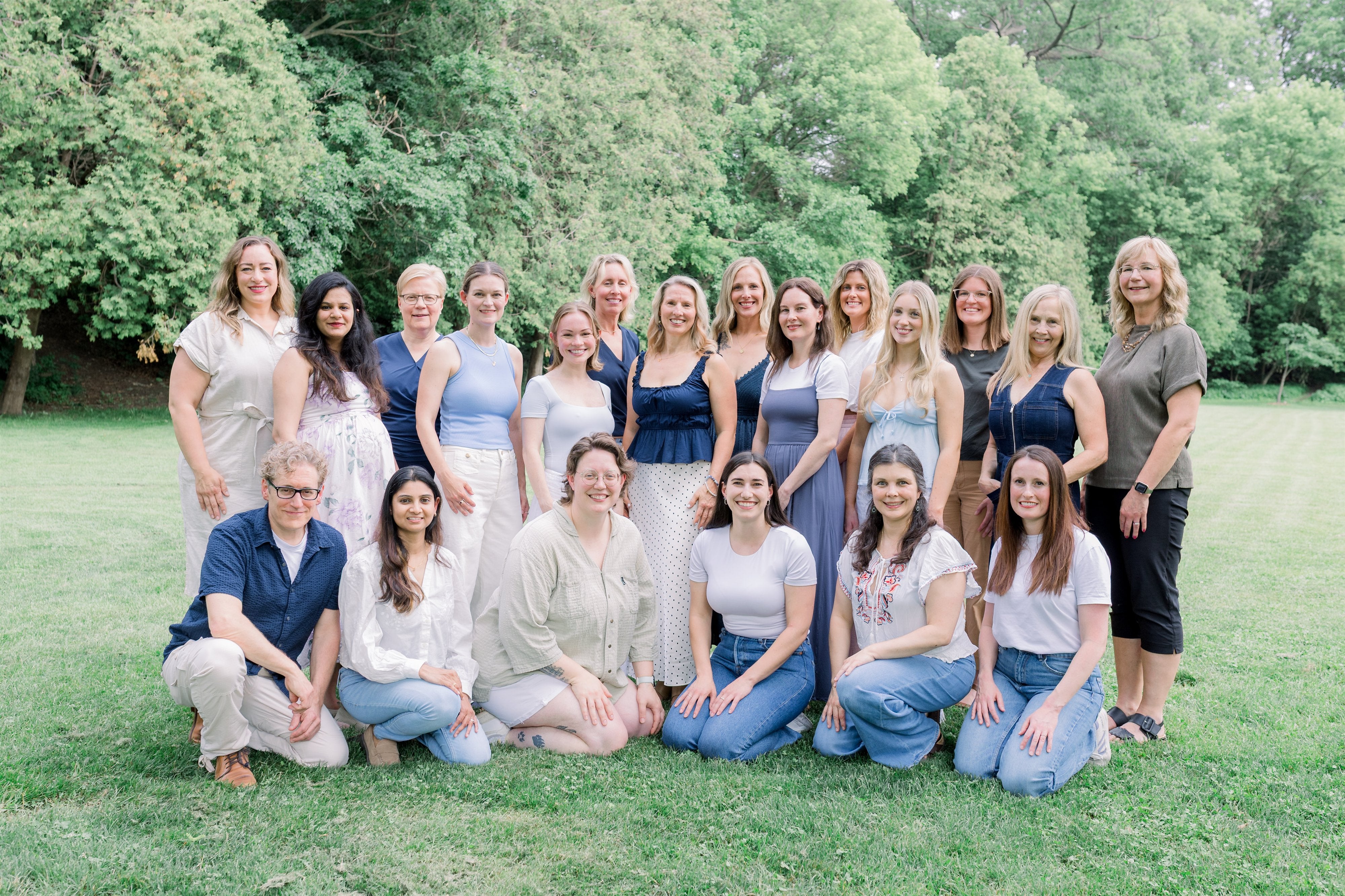The Blueberry Therapy team — 31 pelvic health practitioners and staff